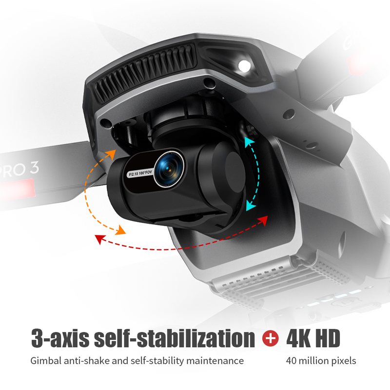 L106 Pro 3 Drone 5G WIFI FPV F - огляд і ціна Drone Gimbal 2 Axis